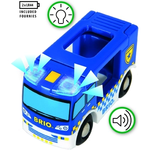 BRIO Polizeiwagen mit Licht und Sound; 33825