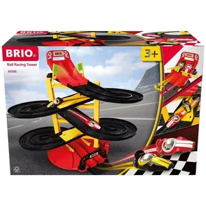 Brio Rennbahn-Turm mit zwei Rennwagen