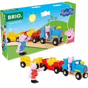 BRIO® Spielzeug-Eisenbahn BRIO® WORLD, Peppa Wutz Zug, (6-tlg)