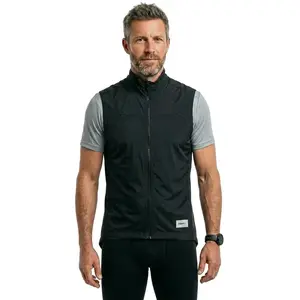 Craft Endur Light Wind Ärmellose Fahrrad-Windjacke Herren - Schwarz | Größe: L günstig