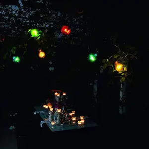 Lichterkette Biergarten 20 bunte LED-Birnen