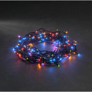 Konstsmide - Micro LED Lichterkette, mit 8 Funktionen, Steuergerät und Memoryfunktion, 80 bunte Dioden, 24V Außentrafo, schwarzes Kabel ; 3630-500 günstig