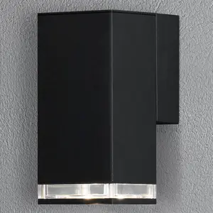 Außenwandleuchte Pollux Downlight 16,5cm, schwarz