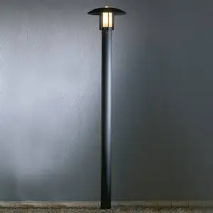 Mastleuchte Heimdal, Höhe 200 cm, schwarz