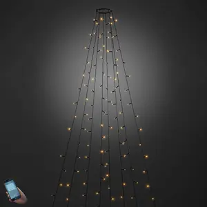 Per App bedienbarer LED-Baummantel außen 400-flg.