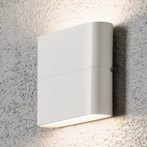 LED-Außenwandlampe Chieri 11 cm weiß