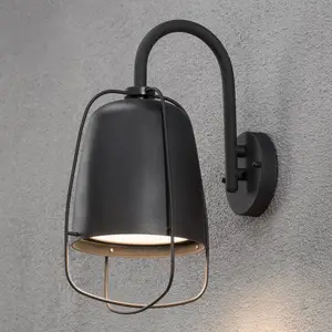 Außenwandlampe Perugia, schwarz