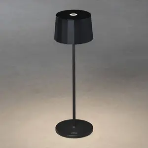 LED-Tischleuchte Positano für außen, schwarz