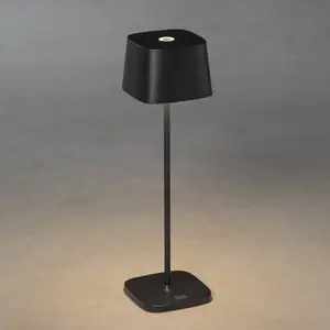 LED-Akku-Tischleuchte Capri, Höhe 36 cm, schwarz, IP54