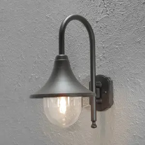 Außenwandleuchte Bari, schwarz