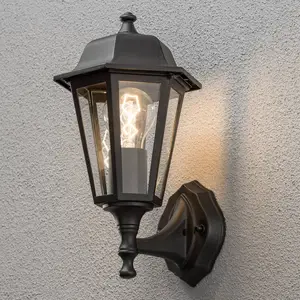 Außenwandleuchte Grado, schwarz