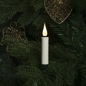 Konstsmide LED-Christbaumkerzen kabellos weiß, 3D, 12-teilig günstig