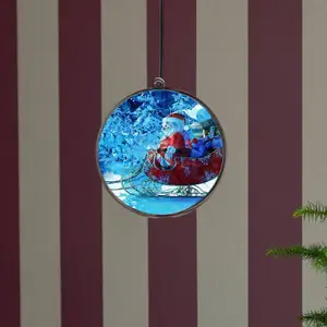 3D-Hologrammkugel Winterlandschaft, 64 LEDs