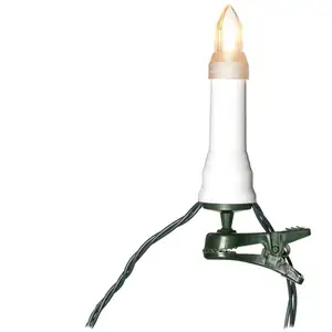 LED-Lichterkette Topbirnen IP44 amber 16-flammig