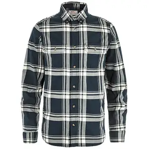 FJÄLLRÄVEN Herren Hemd Oevik Lite Flannel dunkelblau | XXL günstig