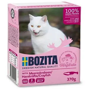 Bozita Nassfutter Für Katzen Mit Stückchen In Soße Und Garnelen 370g