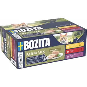 Bozita Mousse Bauernhof-mix 12x85g Nassfutter Für Katzen