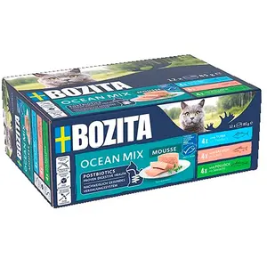 Bozita Mousse-mischung Nassfutter Für Katzen Ozean 12x85g