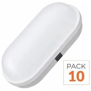 SILAMP Wandleuchte LED, 20W, weiß, oval, IP65   Packung mit 10 Stück  ...