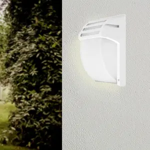 Weiße LED-Wandleuchte IP44 für E27 Glühbirne
