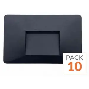 SILAMP 10er-Pack   3-W-LED-Aufbauleuchte, 220 V, 120°, schwarz, IP44, ...