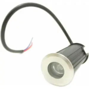 SILAMP LED Outdoor Bodeneinbaustrahler 12V 1W IP68 45° - Kaltweiß 6000...