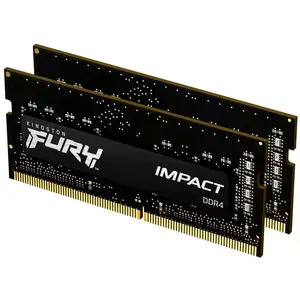 Kingston FURY Impact (2 x 16GB, 3200 MHz, DDR4-RAM, SO-DIMM), RAM, Schwarz