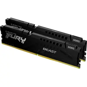 Kingston FURY Beast (2 x 32GB, 5200 MHz, DDR5-RAM, DIMM), RAM, Schwarz
