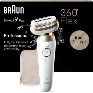 Braun Silk-épil 9 BR2-225328, Grau, Weiß, 40 Pinzette, MicroGrip, Achs...