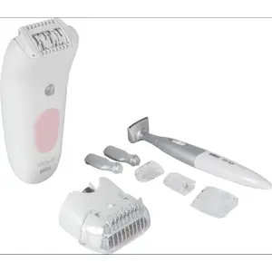 Braun Silk-épil 5 5-230, Pink, Weiß, 28 Pinzette, MicroGrip, 0,5 mm, A...