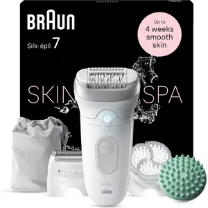 Braun Silk-epil 7 7-081 Epilierer Weiss Silber