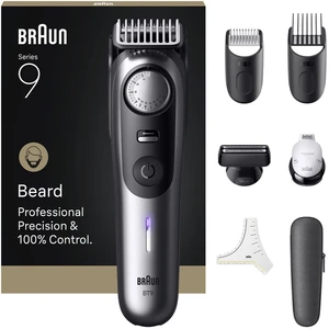 Braun BeardTrimmer 9 BT9520, Waschbar, Akku, Schwarz, Grau günstig