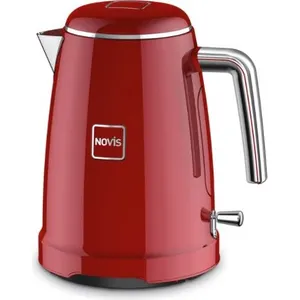 Novis 6113.09.10 Iconic K1 Wasserkocher, Edelstahlgehäuse, 1,6 l FÃ1/4...