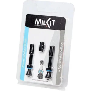 milKit valve pack 55, Schlauchloses Ventil, Schlauchloser Luftreifen, Schwarz, 55 mm, Sichtverpackung günstig