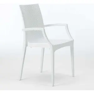20er Bistrot Arm Grand Soleil Stühle Sessel für Bar Garten Poly Rattan... günstig