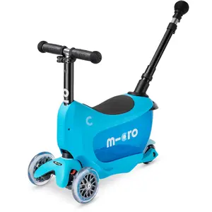 Micro Mobility Mini2go Deluxe Plus, Kinder, Dreiradroller, Unisex, Asp...