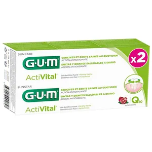 GUM Aktiv-Zahnpasta Q10 Satz von 2 x 495.52 cm günstig