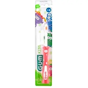GUM, Handzahnbürste, SUNSTAR Kinder Zahnbürste 3-6 Jahre assortiert (Weich, 1x) günstig