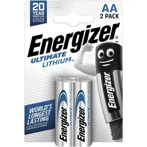 Energizer Ultimate Lithium (2 Stk., AA, 3000 mAh), Batterien + Akkus günstig
