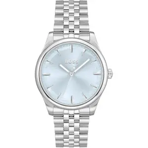 BOSS Uhr mit DREI-Zeiger-Quarzwerk für Damen Kollektion Graceful mit Silbernes E günstig