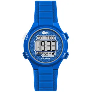 Lacoste Digitaluhr für Kinder Kollektion LC33 mit Blaues Silikonarmband - 203006 günstig