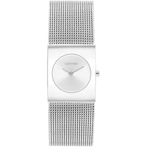Calvin Klein Zwei-Zeiger-Quarzwerk-Uhr für Damen Kollektion CK Pulse mit Silbern günstig