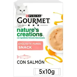 Purina Gourmet Nature Purée Lachs Katzen-nassfutter 11x5x10g