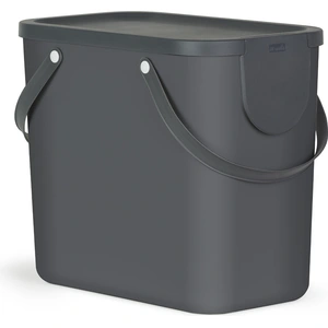 Rotho Mülltrennsystem 25L Albula - Mülleimer 40,0 x 23,5 x 34,0 cm - Abfalleimer Kunststoff mit Griffen - Müllbehälter mit Deckel und Aufklebern günstig