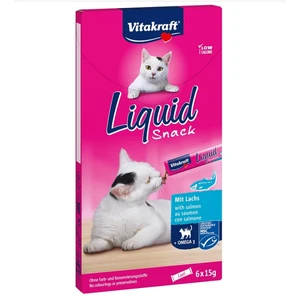 Vitakraft Katzensnack Cat Liquid Snack Lachs, 90g, Snack für: Katzen günstig