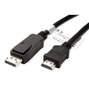 VALUE DisplayPort Kabel DP - HDTV, ST/ST, schwarz, 1 m günstig