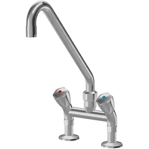 KWC Zweigriffmischer für Profi-Küchen | Schwenkauslauf | Messing | 120... günstig