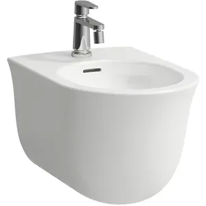 Laufen, Toilette + Bidet, The New Classic Wandbidet, 1 Hahnloch, mit Überlauf, verdeckte Befestigung, H830851 günstig