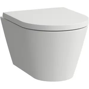 Laufen, Toilette + Bidet, Wand-WC COMPACT KARTELL spülrandlos, Tiefspüler weiss matt günstig