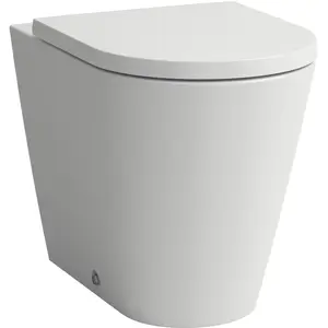 Laufen, Toilette + Bidet, Stand-WC KARTELL Tiefspüler, spülrandlos weiss matt günstig